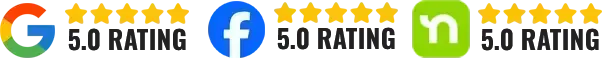 A blurred image of the google 50 rating logo