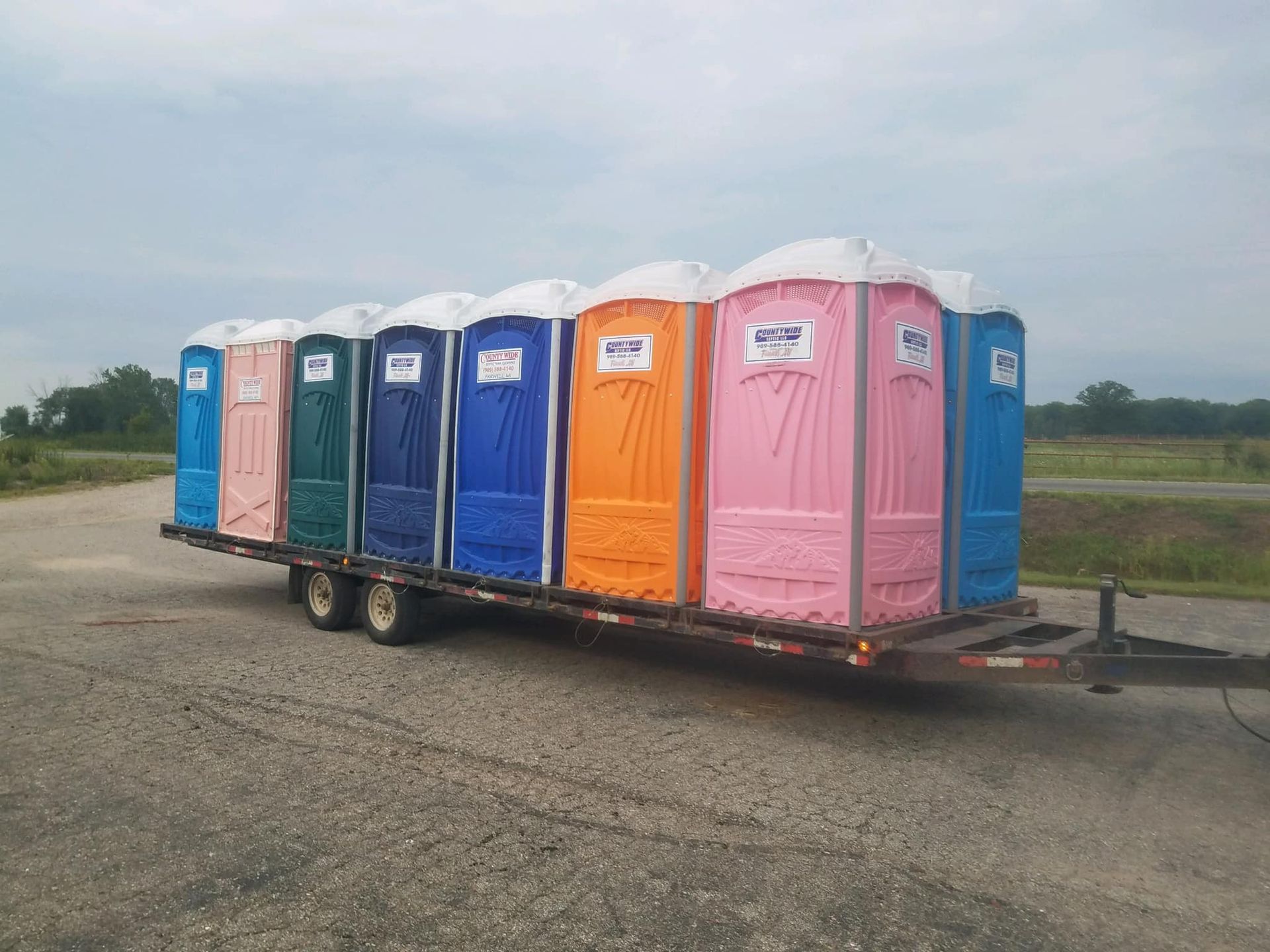 Portable Toilets on Construction Site — Clare, MI — County Wide Septic LLC