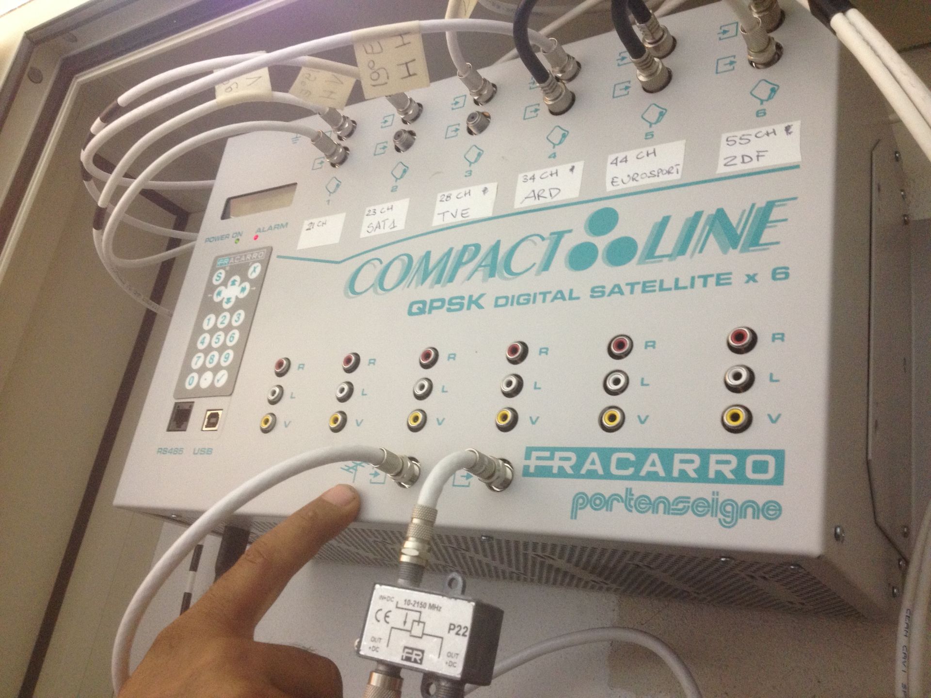 sistema di gestione di un impianto tv satellitare