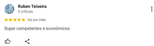 Comentário de cliente satisfeito com os serviços da Nortalis – Limpeza Exterior Profissional