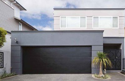 Black Garage Door — Garage Door Services in Taree, NSW