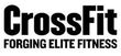 The logo for crossfit in black and white