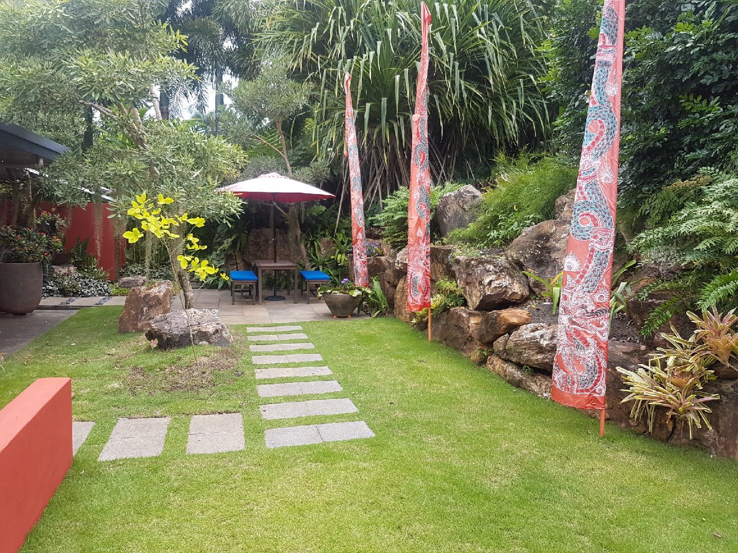 Backyard Paved Landscaping — Bruce Jackman’s Advanced Landscapes in Cairns, QLD
