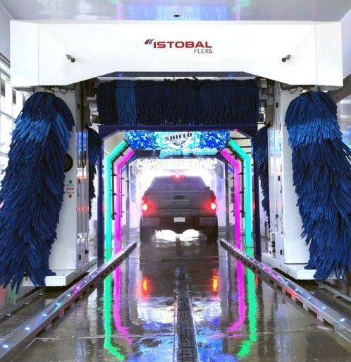 istobal car wash systems with a truck