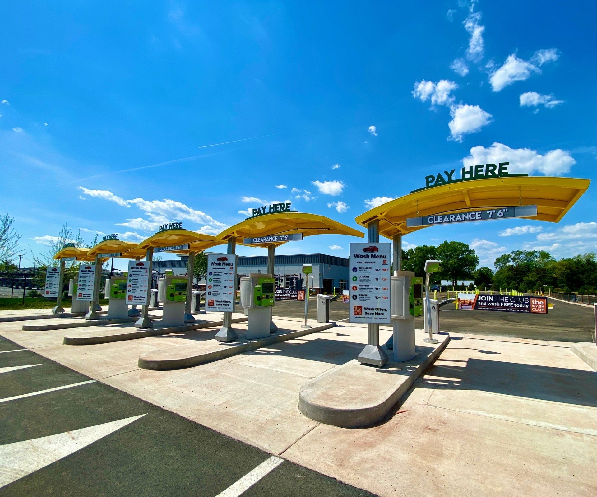 car wash pay stations