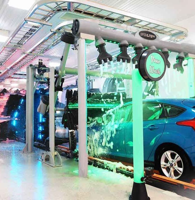 Spinlite car wash tunnel equipment