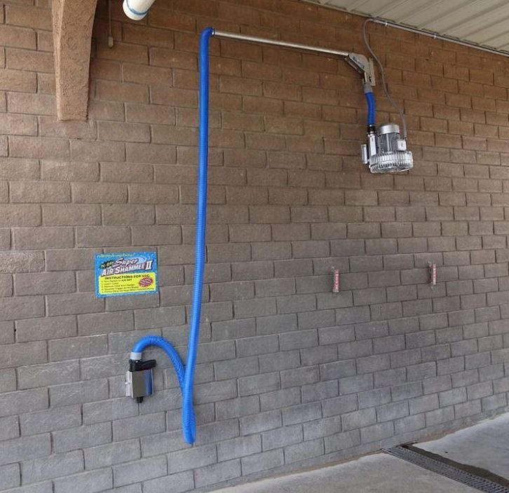 Diskin AirShamee install at a self serve car wash