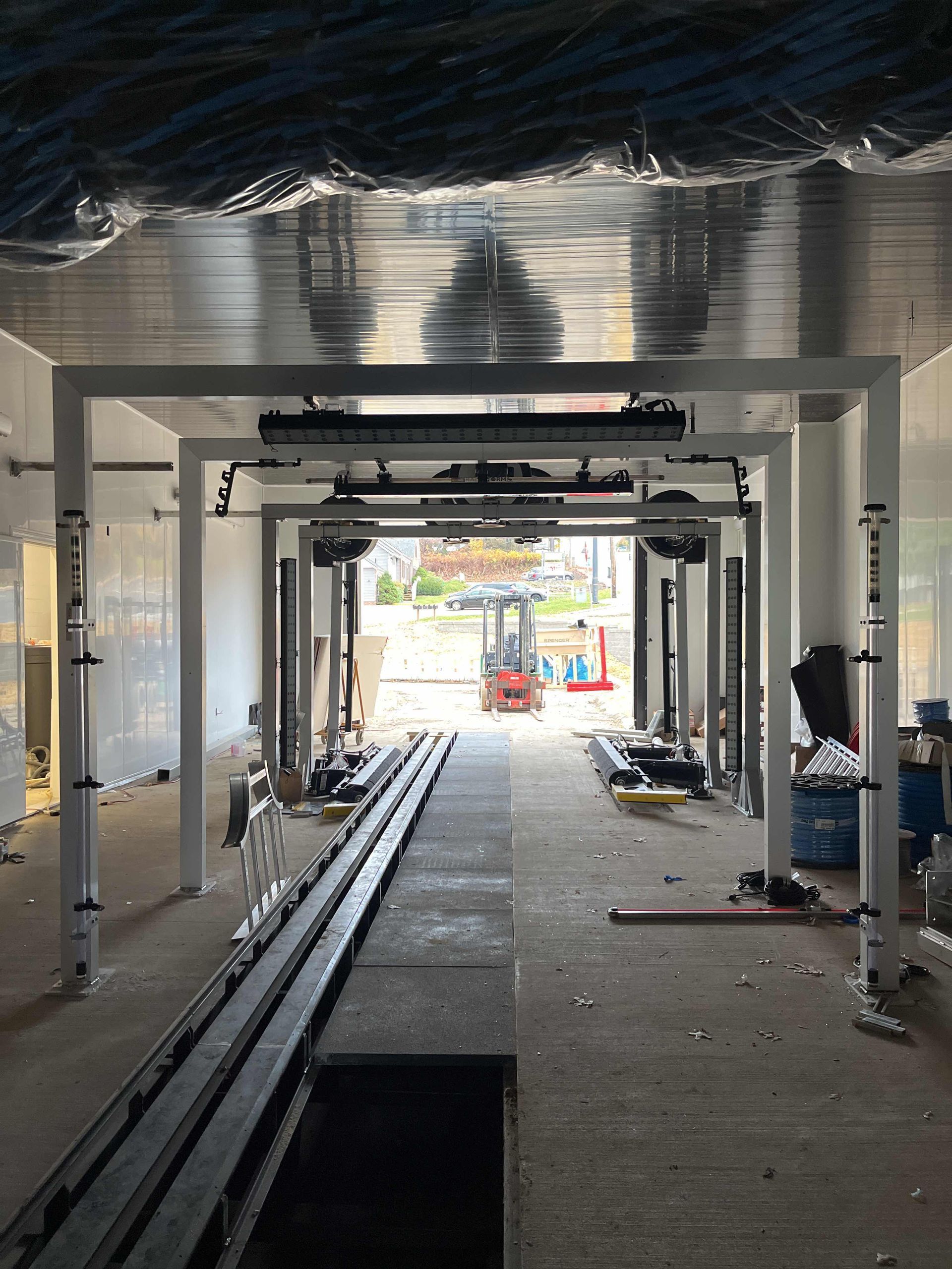 inside of a car wash bay