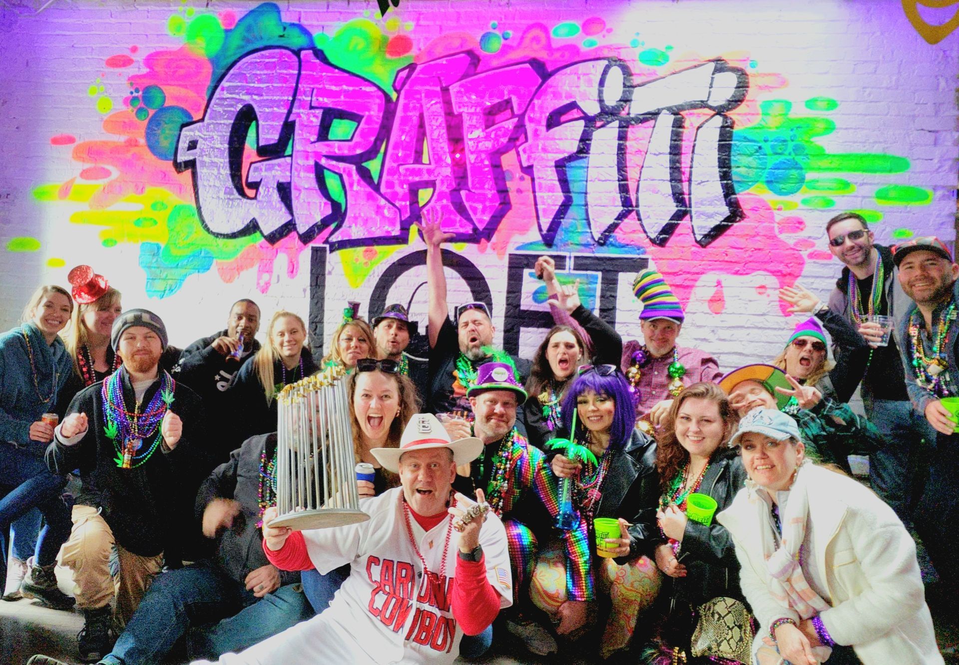 Group of People Enjoying Party — St Louis, MO — Graffiti Loft