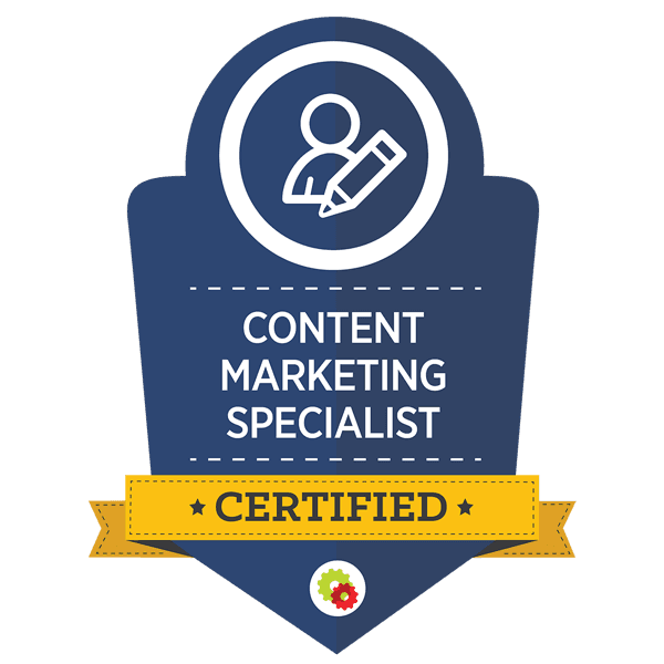 Content Marketing specialist certified Logo - (see image)