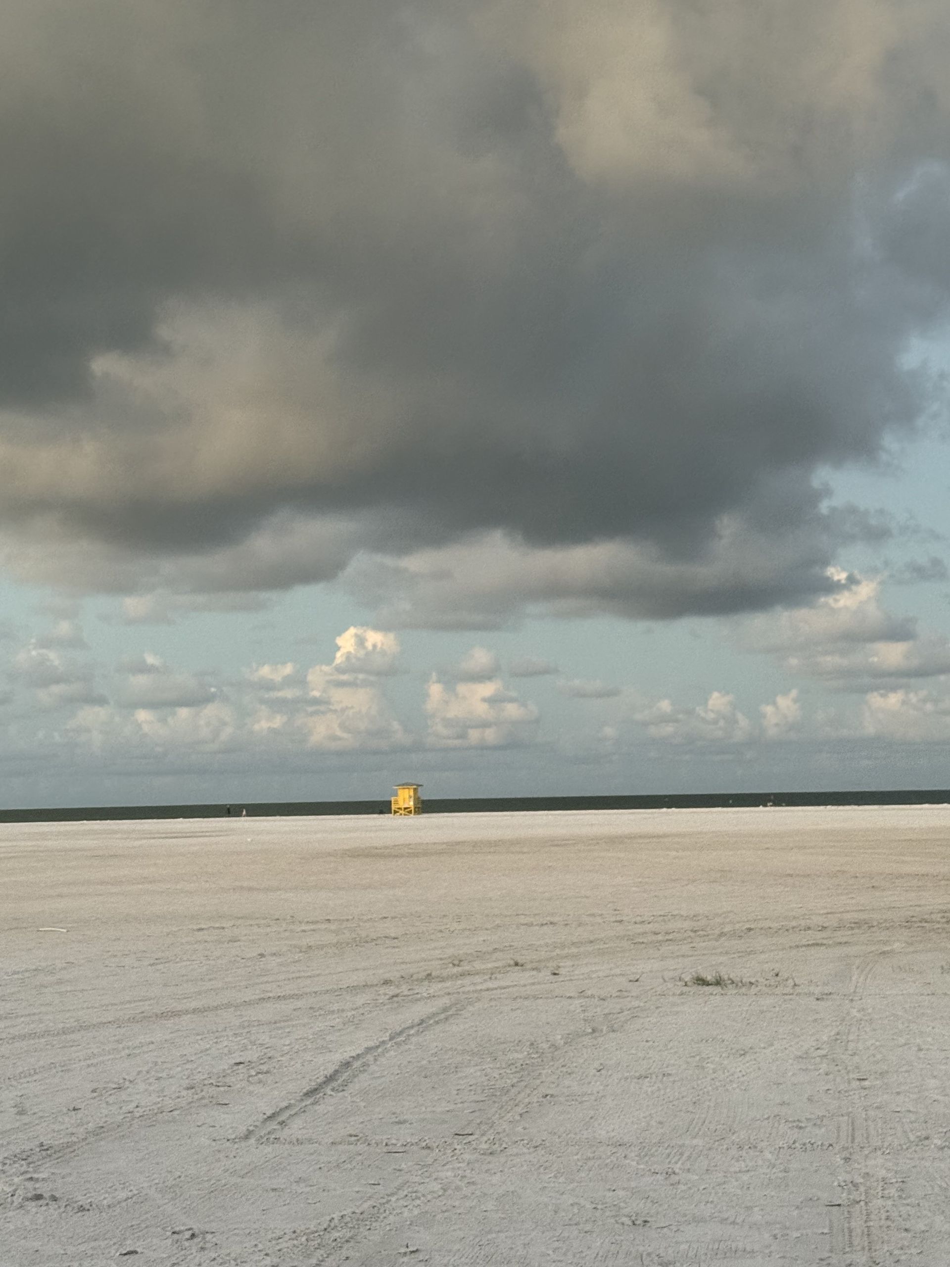 Storm clouds over Siesta Key Beach in Sarasota, Florida.