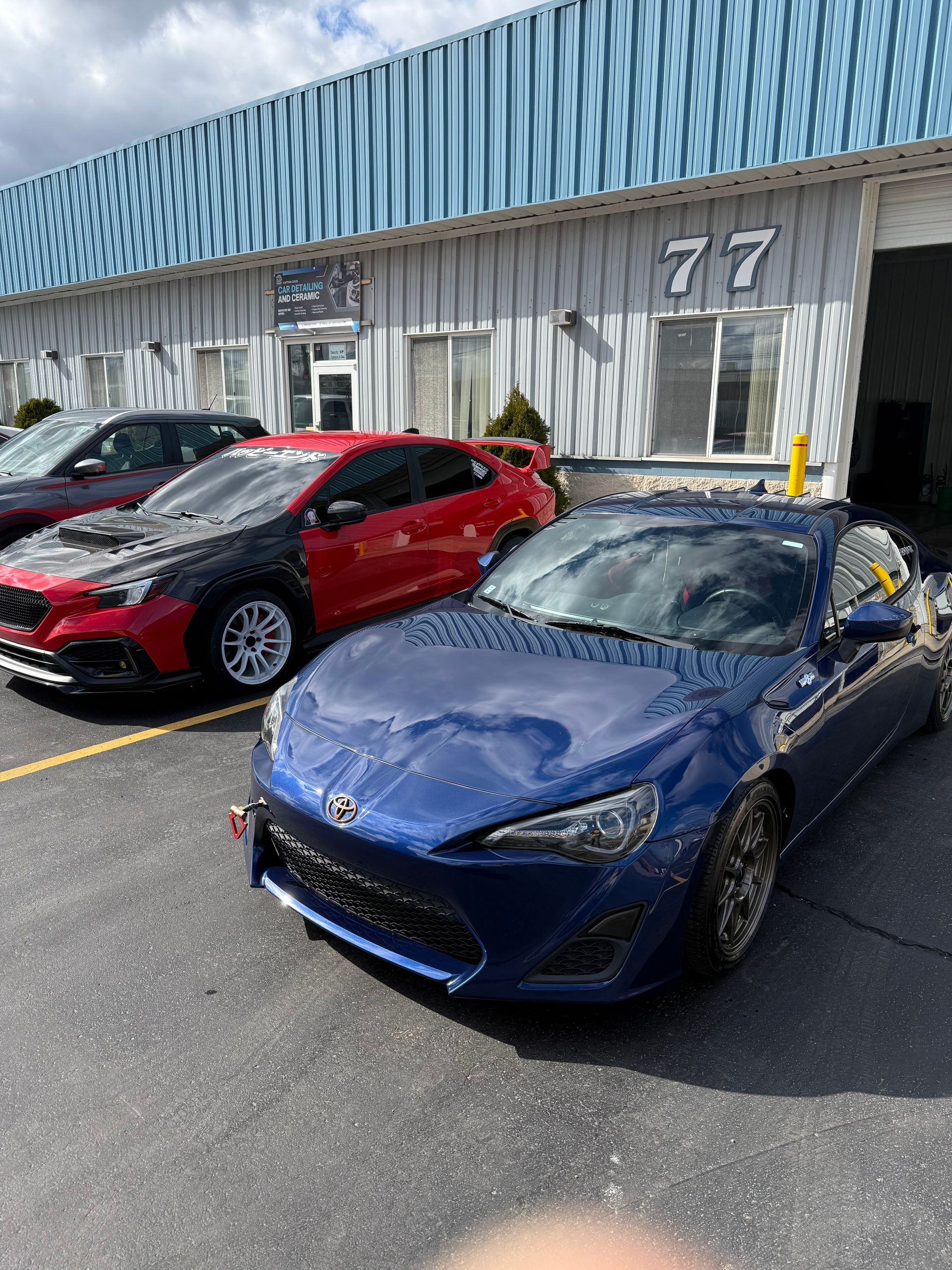 Subaru BRZ paint correction and exterior auto detailing in Antioch IL by Captain Coles Detailing.