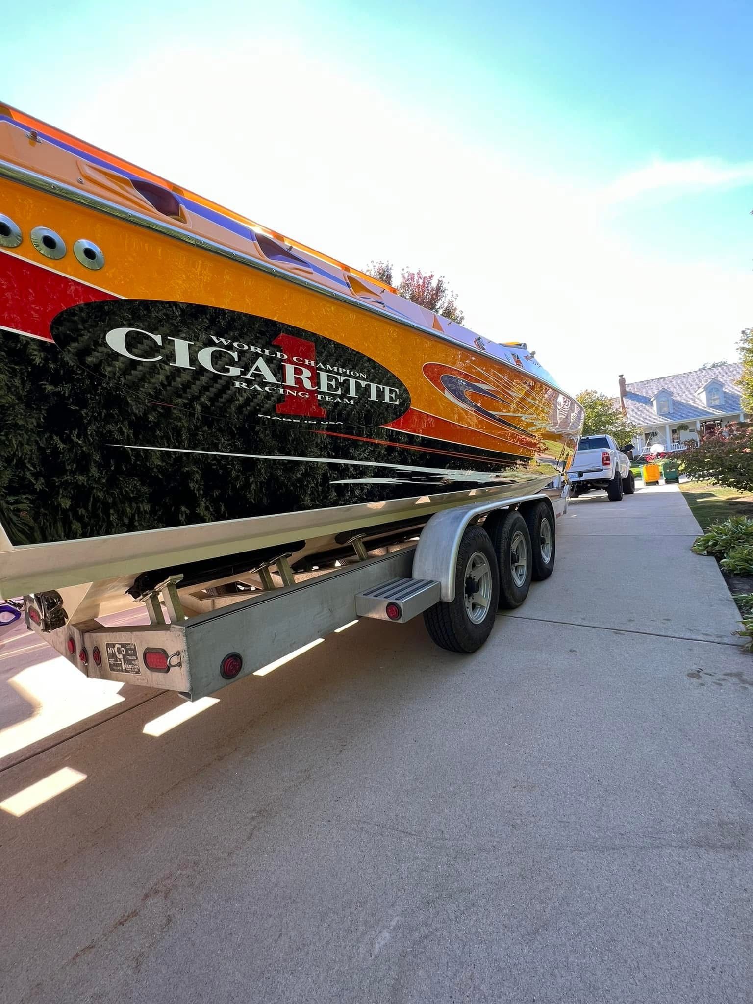 Boat oxidation removal, gelcoat restoration, and mobile marine detailing in Lake Villa IL by Captain Coles Detailing.