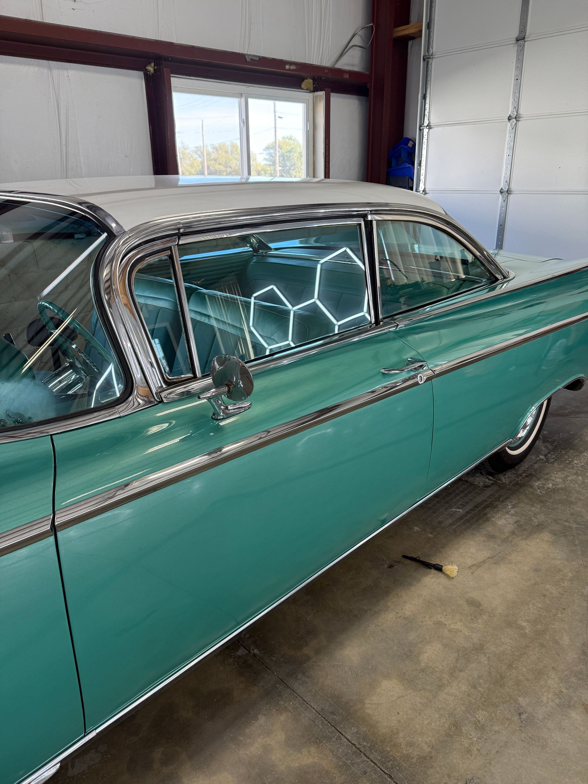Classic car interior detailing and restoration in Lake Villa IL by Captain Coles Detailing.