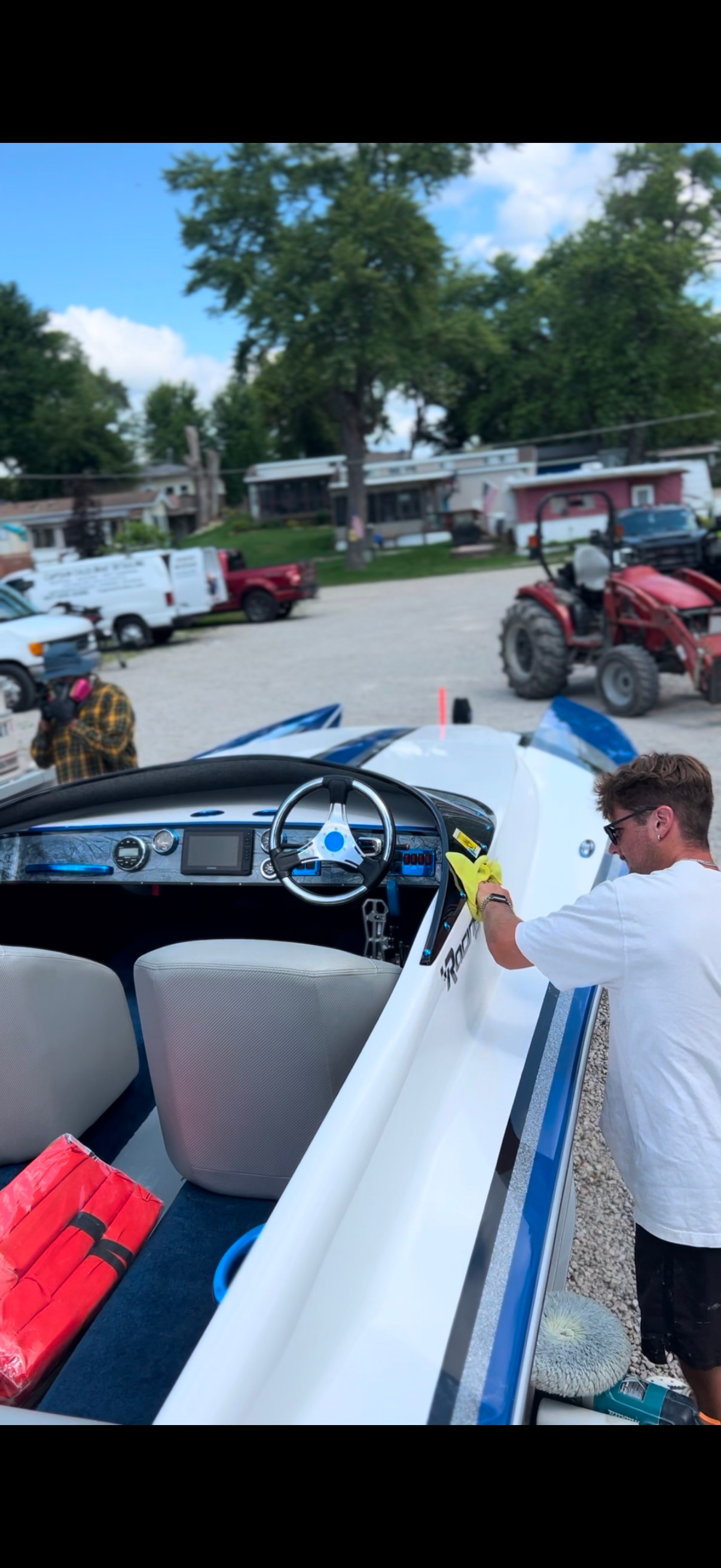 Captain Coles Detailing shop exterior in Antioch IL, professional auto and boat detailing services.