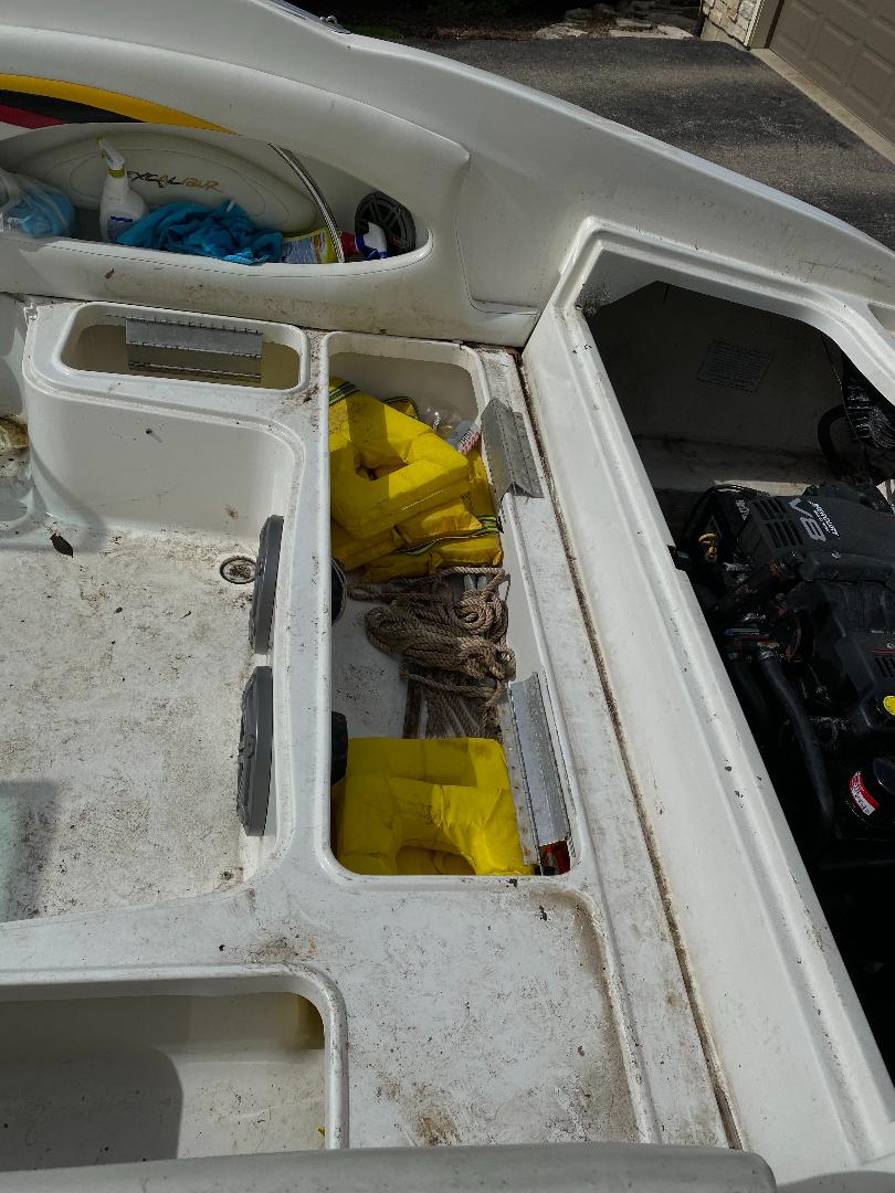 Extreme boat vinyl restoration before service in Lindenhurst IL by Captain Coles mobile detailing.