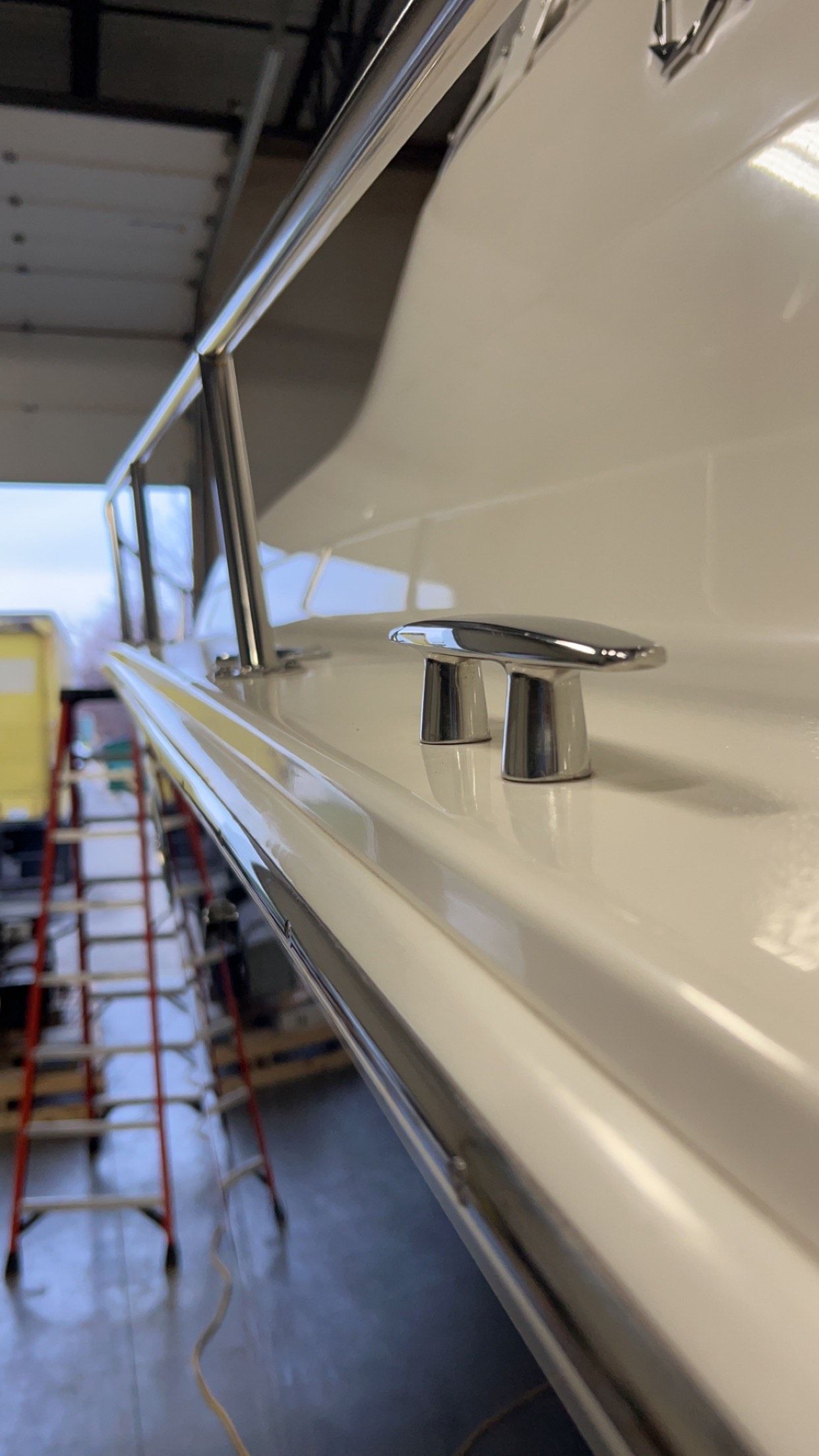 Topside marine detailing and polishing in Lake Villa IL by Captain Coles Detailing.