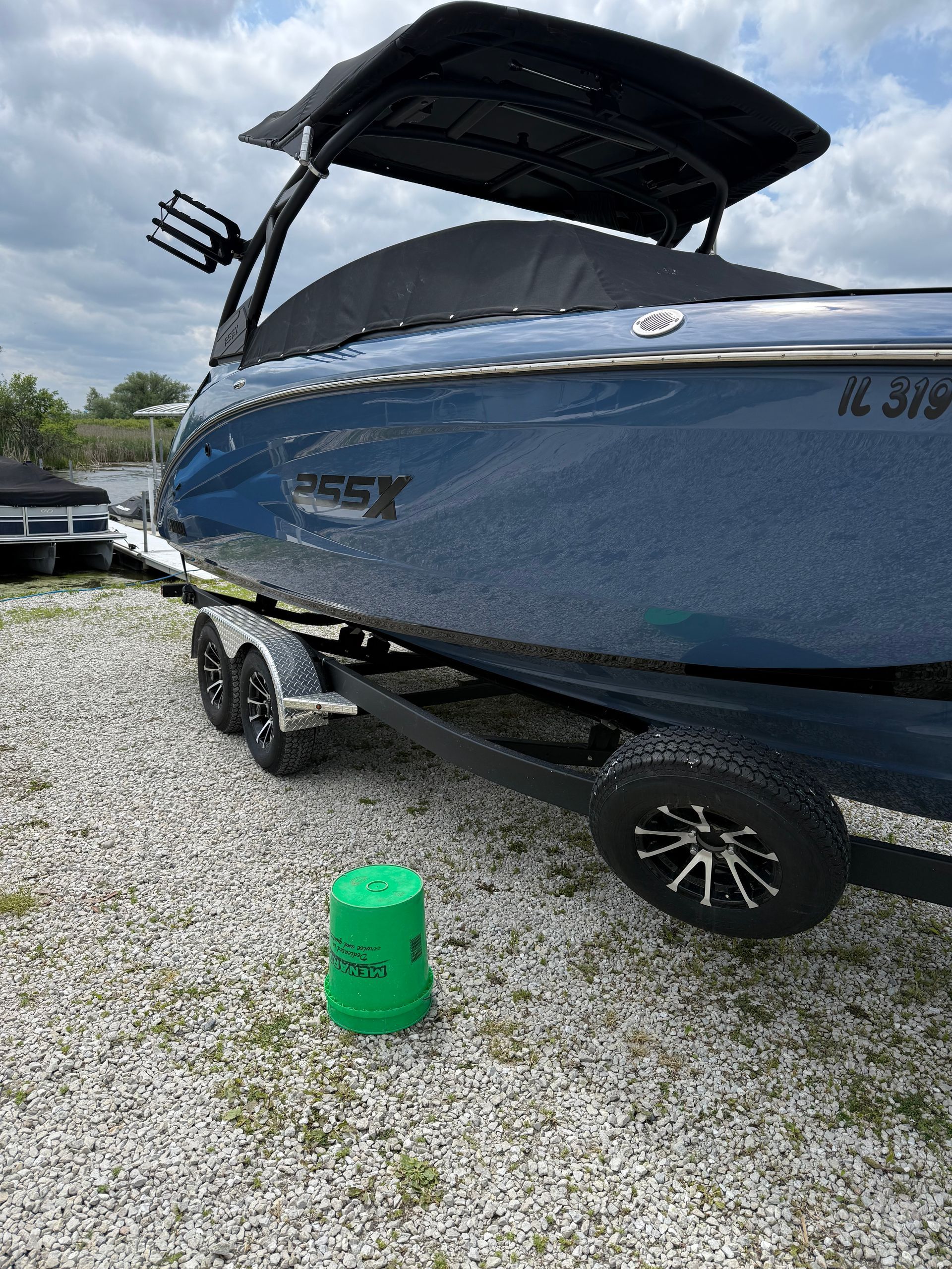 Yamaha boat detailing and exterior cleaning in Spring Grove IL by Captain Coles Detailing.
