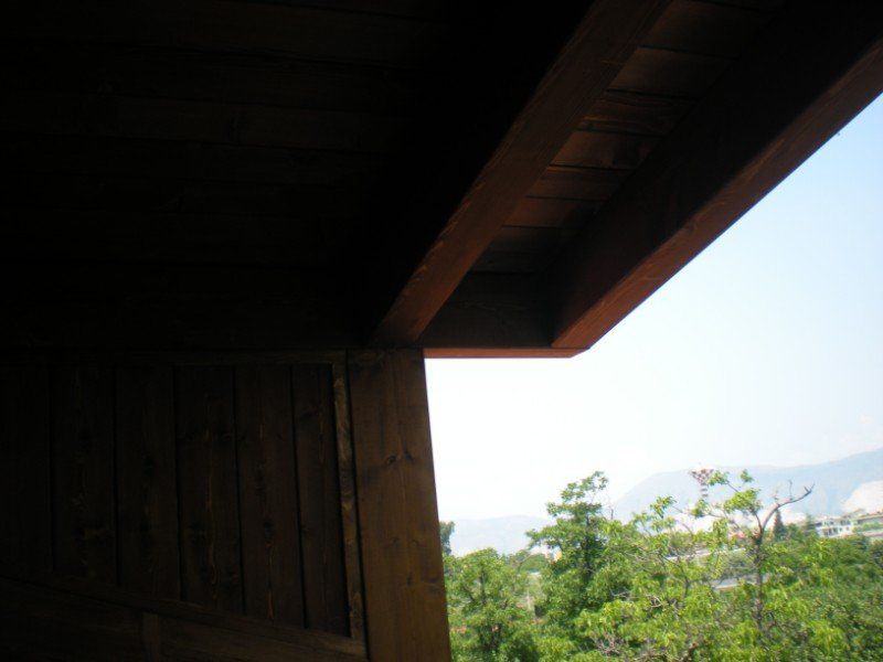 dettaglio di copertura in legno