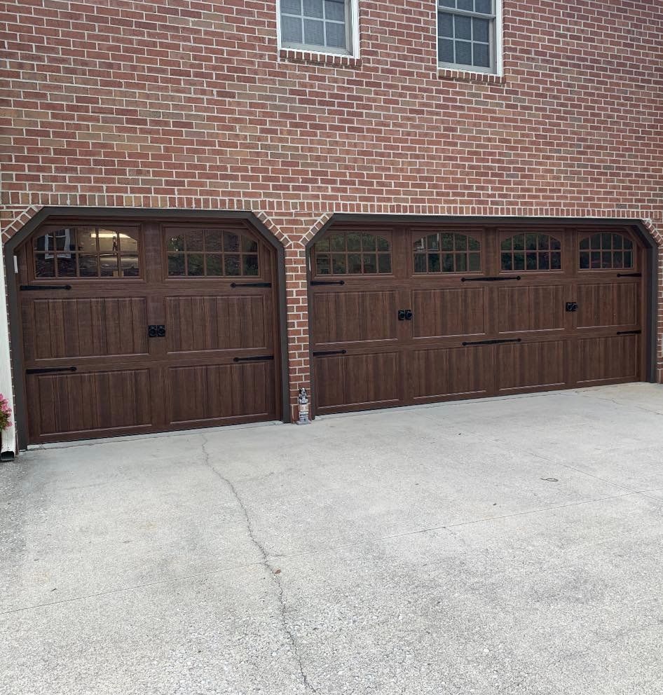 Installed Wooden Garage Door — Morristown, TN — Lakeway Door & Glass Inc.