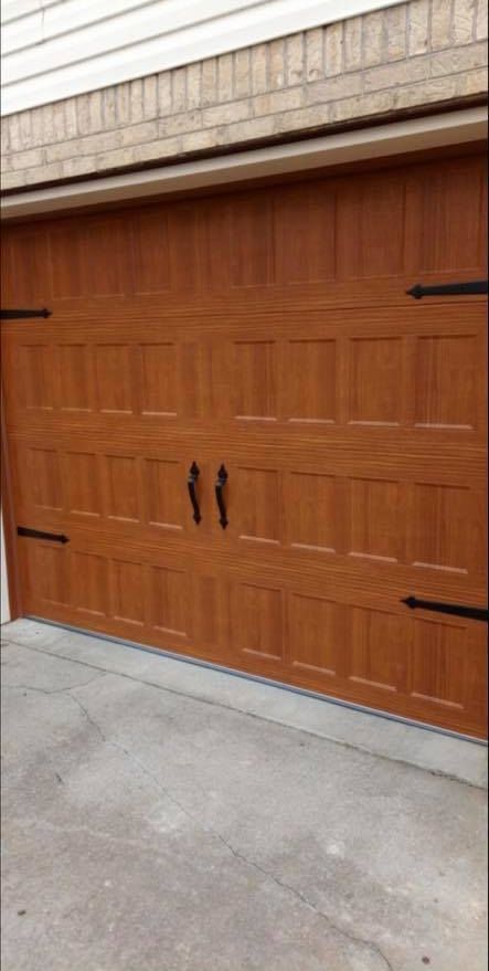 Garage Door with Brown Paint — Morristown, TN — Lakeway Door & Glass Inc.