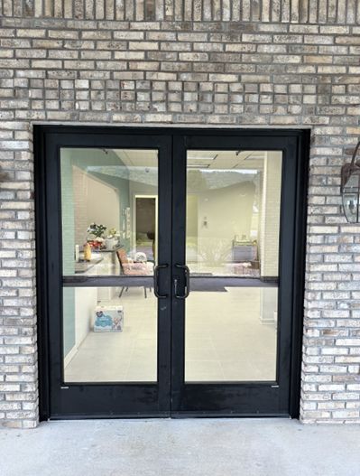 Storefront with Black Metal Frame — Morristown, TN — Lakeway Door & Glass Inc.