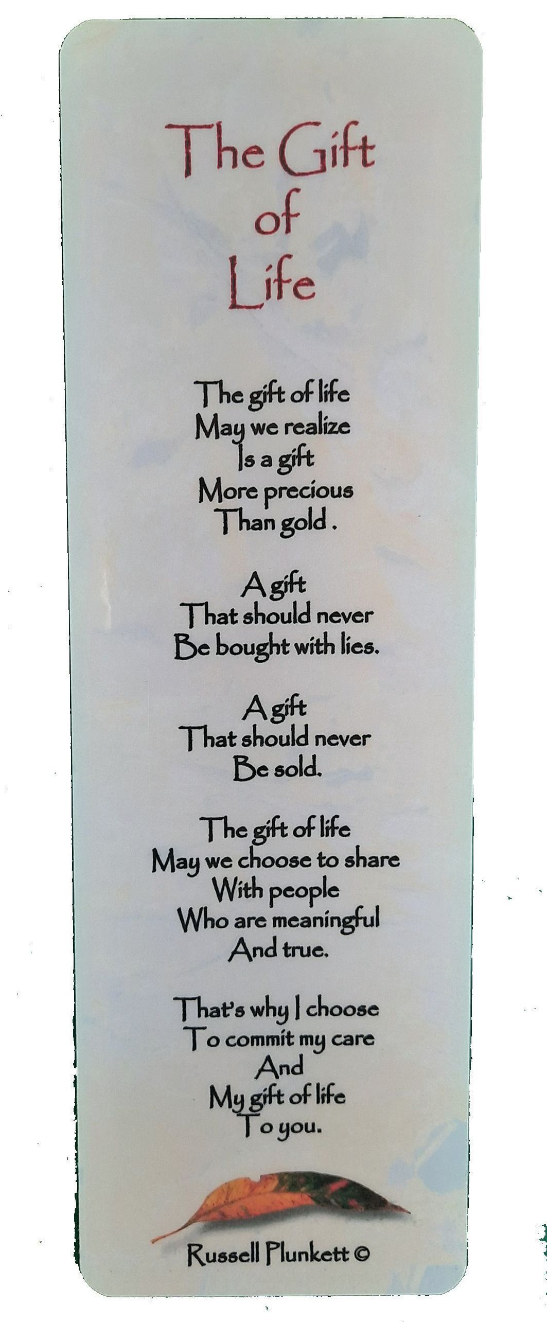 The Gift of Life