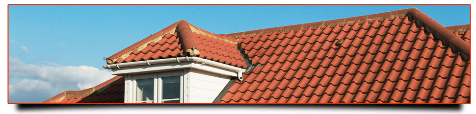 A tiled roof