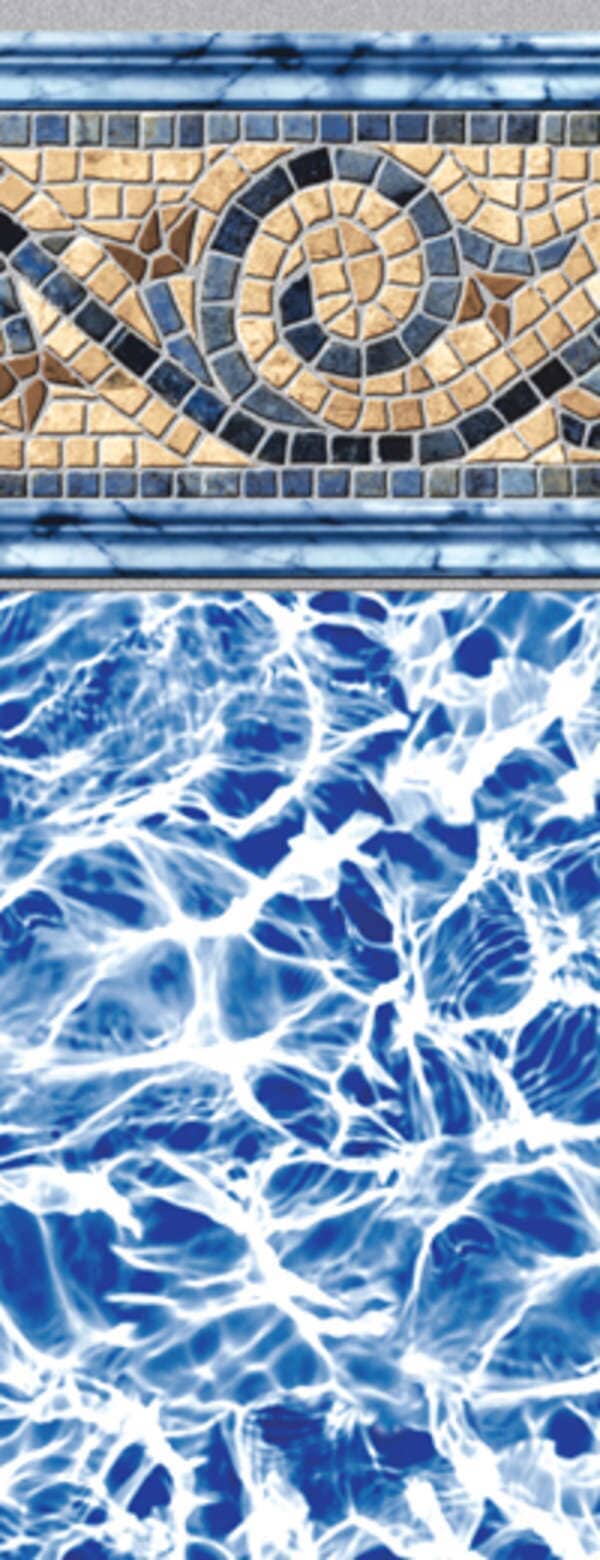 Circular Blue Lines Tile Design — Clinton Township, MI — Bob Clement Pool Service LLC