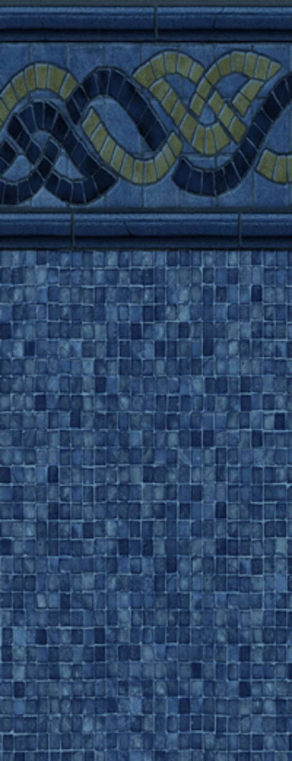 Blue Mini Squares Tile Design — Clinton Township, MI — Bob Clement Pool Service LLC