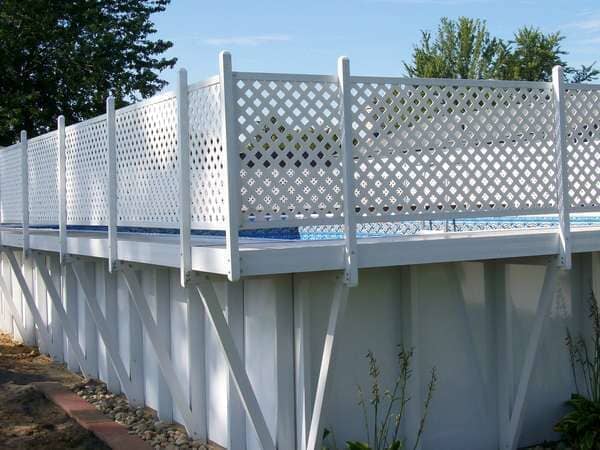 White Fences Of Swimming Pool — Clinton Township, MI — Bob Clement Pool Service LLC
