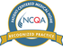 The logo for ncqa is a patient centered medical home recognized practice.