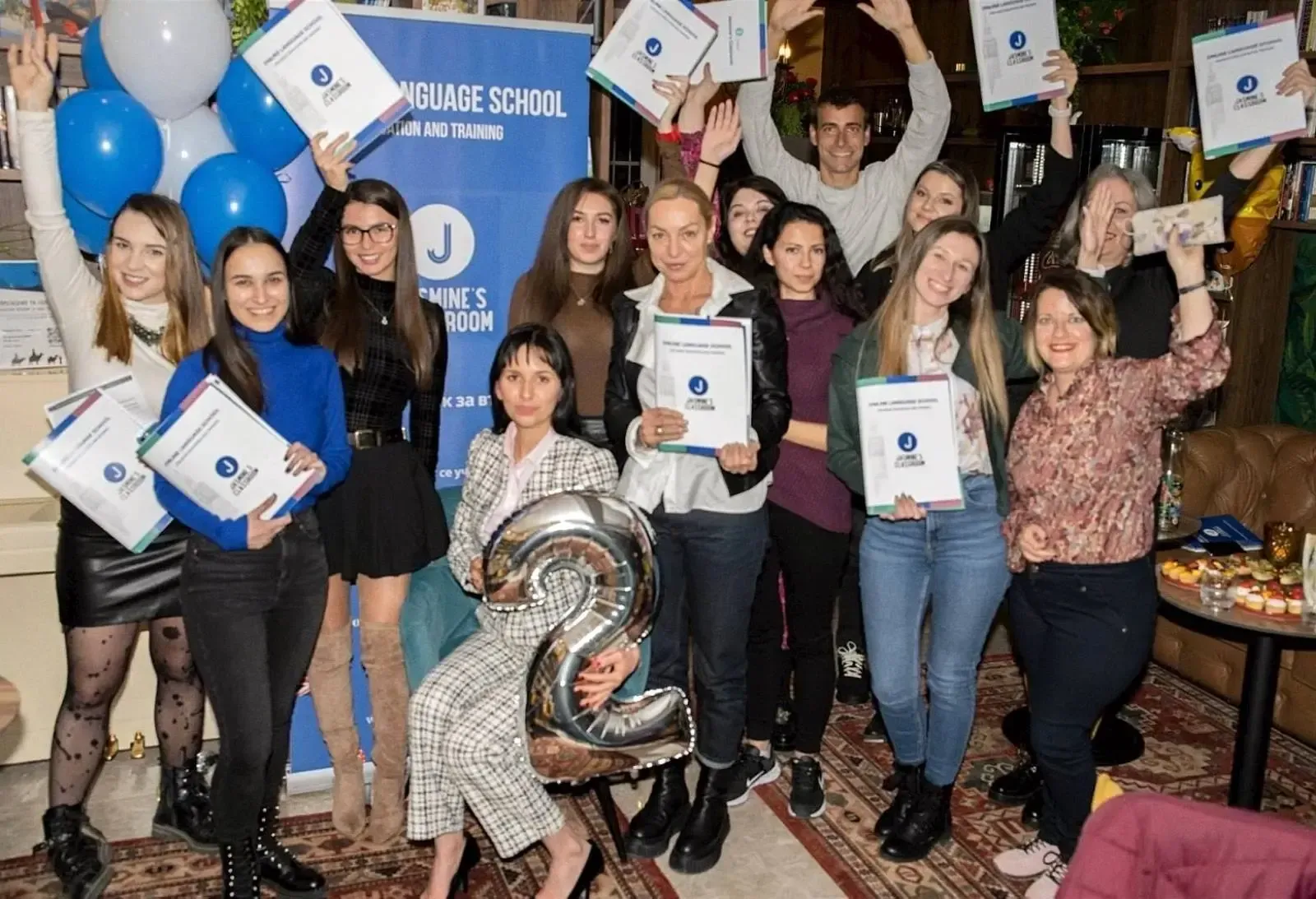 Езикови курсове по английски Езикова школа за обучение на възрастни Jasmine's Classroom рожден ден 2