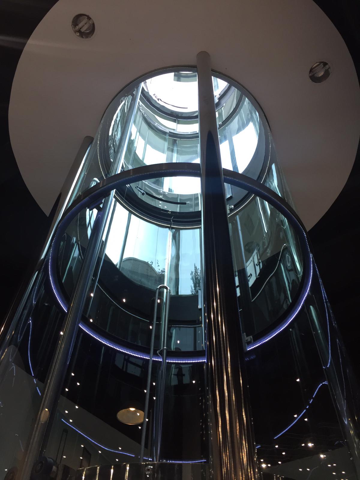 Vano ascensore panoramico