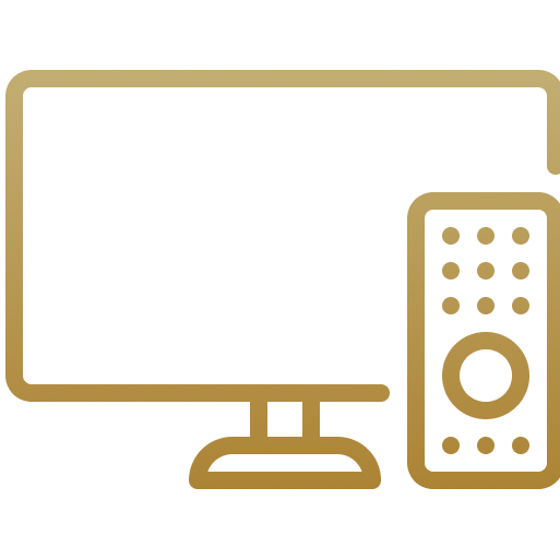 An icon of a television and a remote control