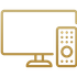 An icon of a television and a remote control