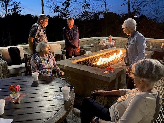 Making Smores with Friends