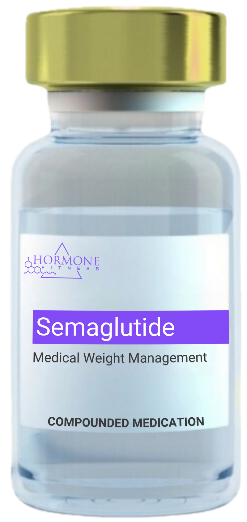 A bottle of semaglutide medical weight management compounded medication