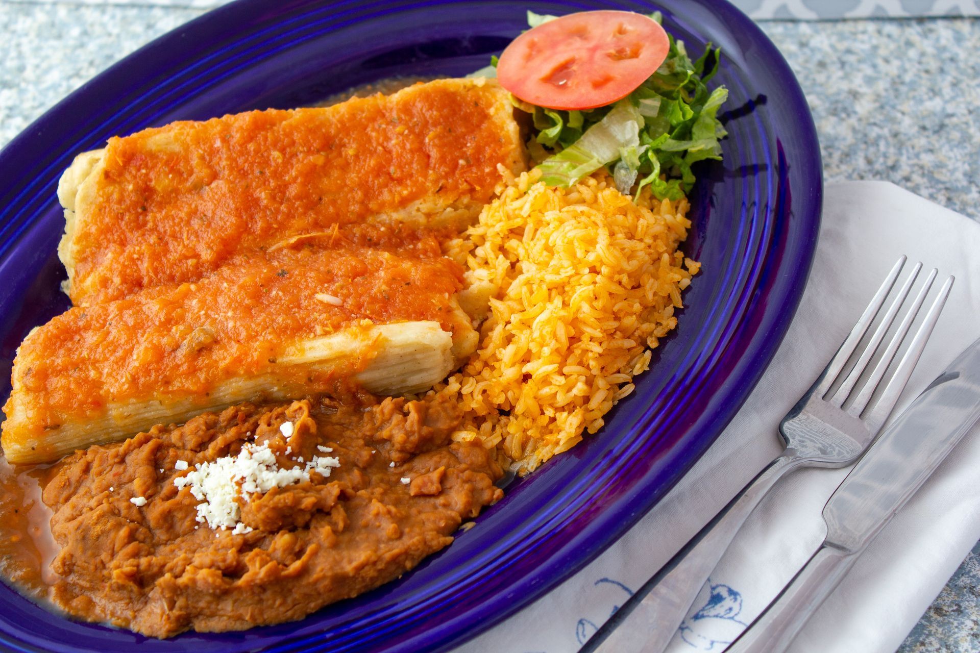 tamales plate