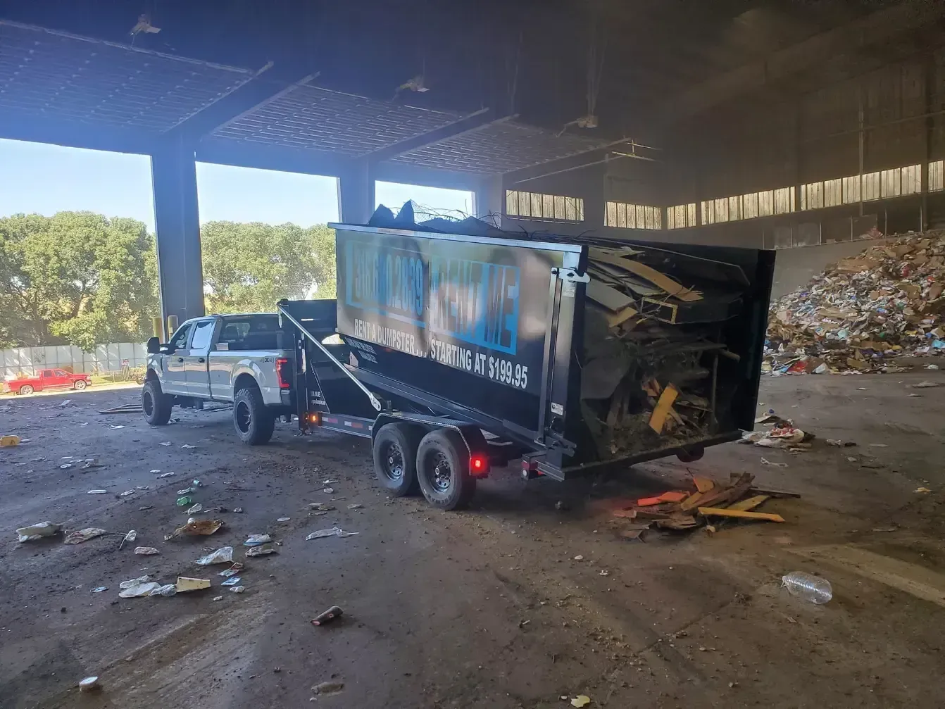 dumpster rental moving all junks