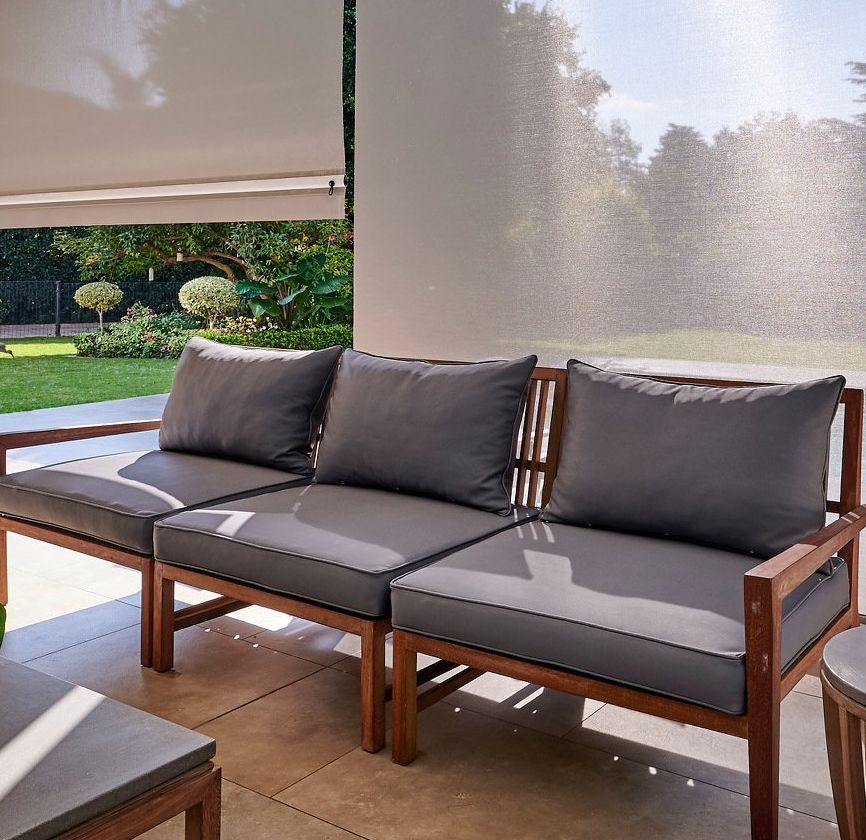 outdoor blinds from Galaxy Blinds (see image )