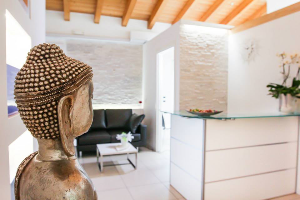 La reception del centro estetico