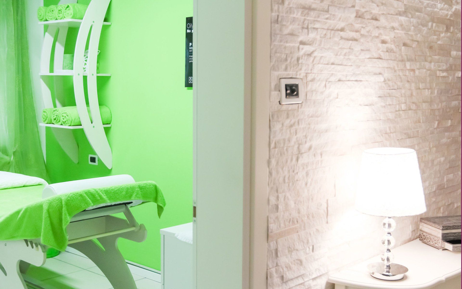 Stanza per i trattamenti in verde