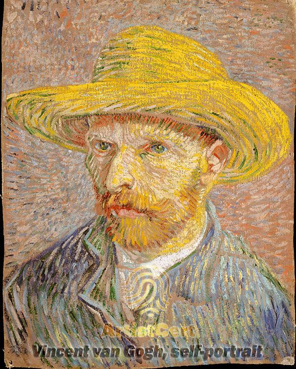 Signed NFT self-portrait Vincent van Gogh