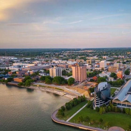 photo of Newport News from above