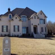three story brick home