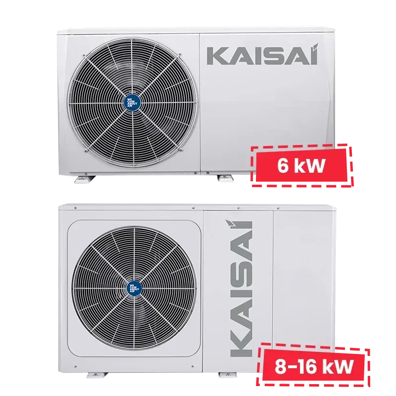 Støjsvag og energieffektiv Kaisai varmepumpe fra THEO.