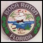 A seal of the state of florida with a ship in the ocean.