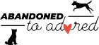 A logo for abandoned to adored