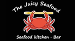 The logo for the juicy seafood seafood kitchen bar